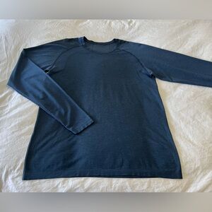 Lululemon | Men's SZ XL | Long Sleeve Base Layer Stretch Shirt Blue Activewear
